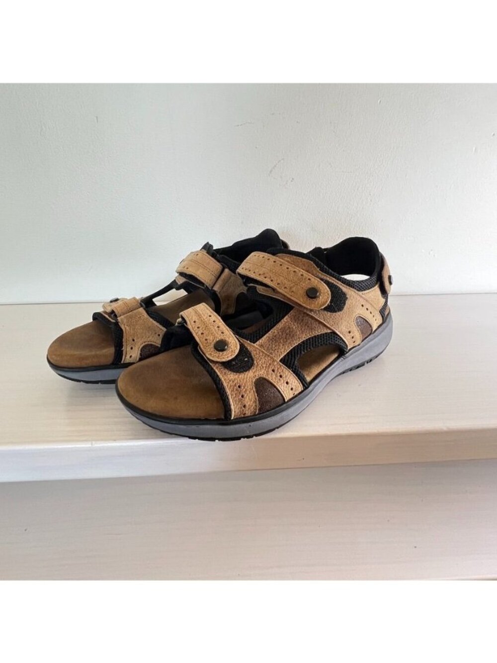 SAS Mens 9.5 Maverick Sport Sandal Comfort Outdoor Hiking Granola Made in USA - Picture 2 of 12